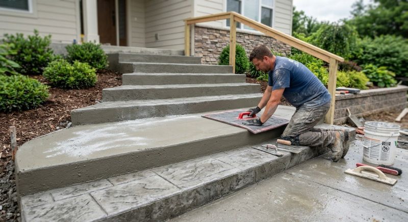 Stamped Concrete Installation