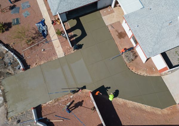 Concrete Driveway Finishing in Littleton